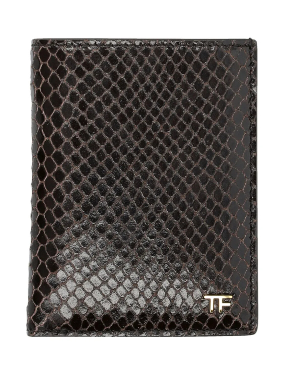 

Кошелек TOM FORD с принтом питона, коричневый