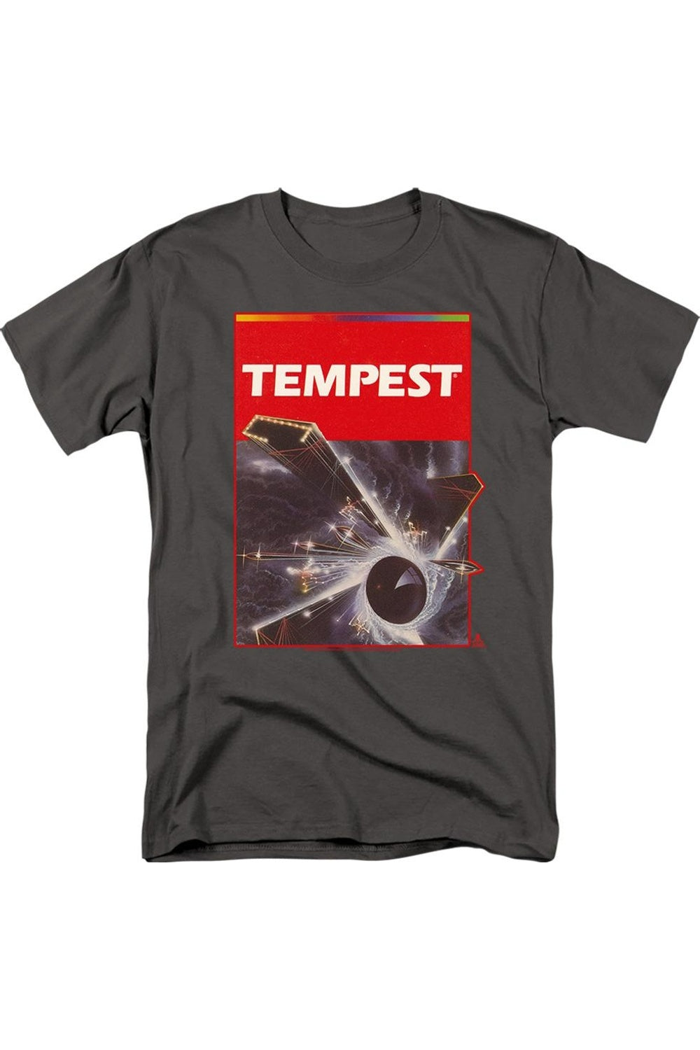 

Футболка Atari Tempest Box Art с коротким рукавом для взрослых Gildan, цвет charcoal
