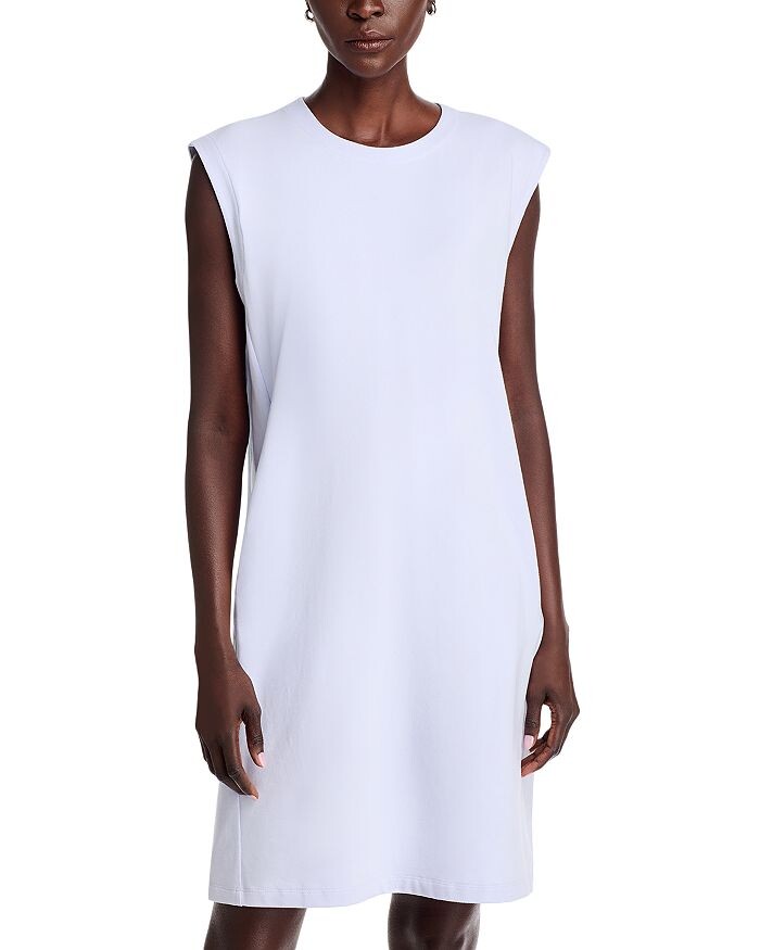

Платье без рукавов с круглым вырезом Eileen Fisher, белый