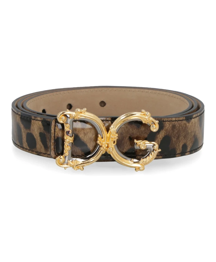 

Кожаный ремень с пряжкой Dolce & Gabbana, мультиколор