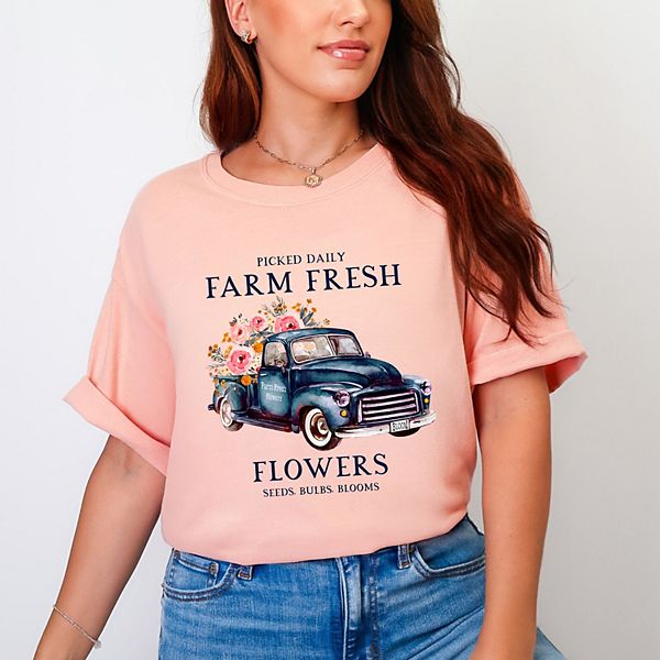 

Футболка с эффектом поношенности Farm Fresh Flowers Simply Sage Market, Peachy, Зеленый, Футболка с эффектом поношенности Farm Fresh Flowers Simply Sage Market, Peachy