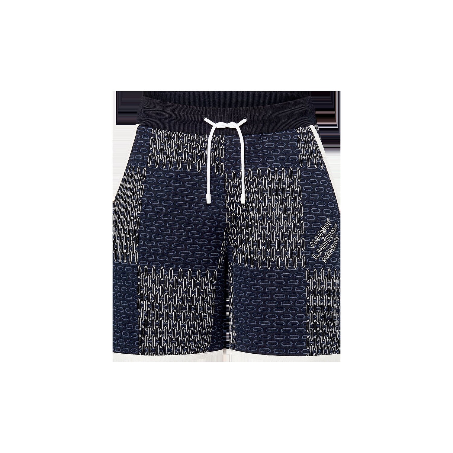 

Стеганые хлопковые шорты Damier Louis Vuitton, синий