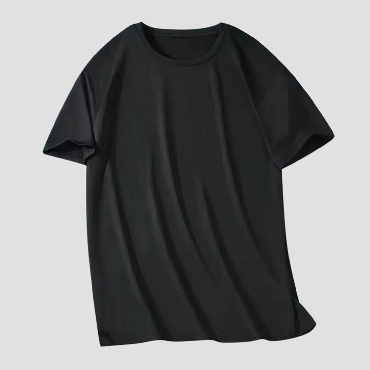 Футболка мужская с круглым вырезом, Oversized, Black — фото 2
