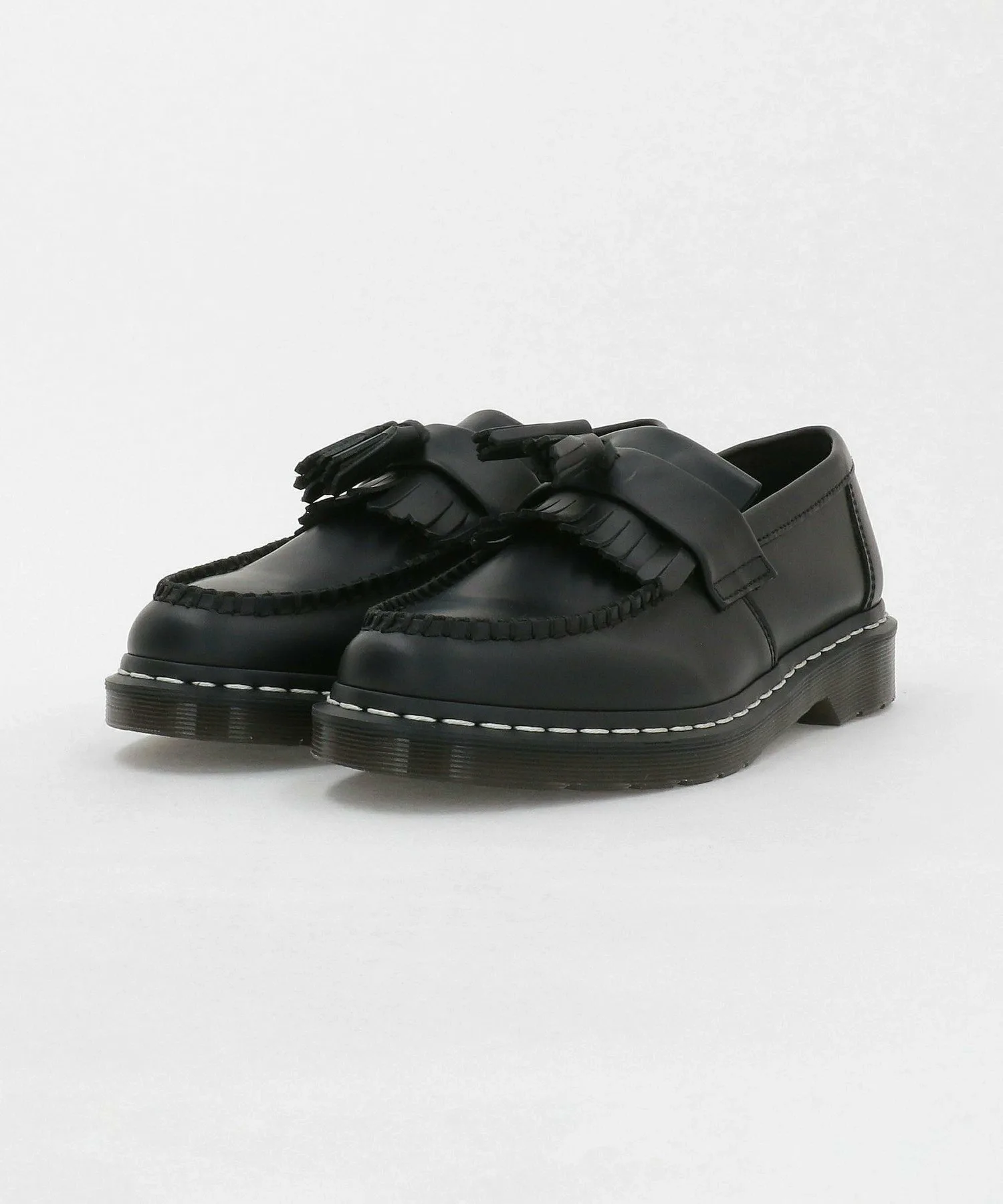 Лоферы Dr. Martens ADRIAN с белой строчкой Beauty&Youth United Arrows, Black — фото 3