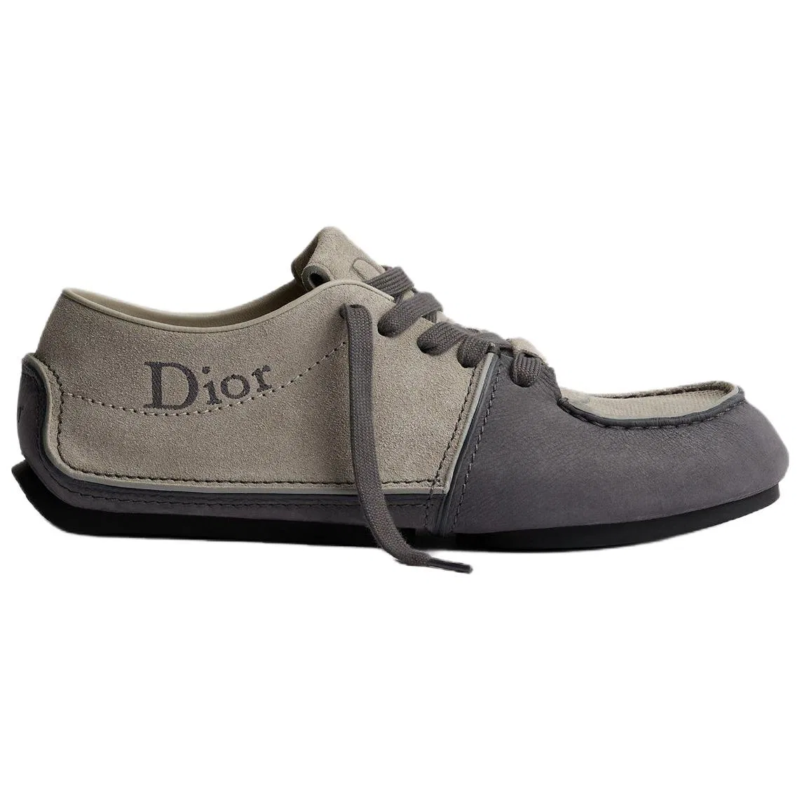 Casual кожаные туфли Roadie DIOR серые — фото 3