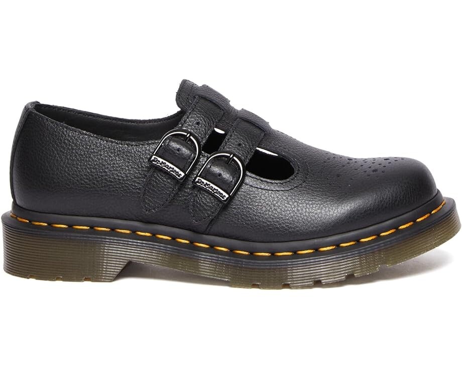 Туфли на плоской подошве Dr. Martens 8065 Mary Jane, цвет Black Virginia — фото 4