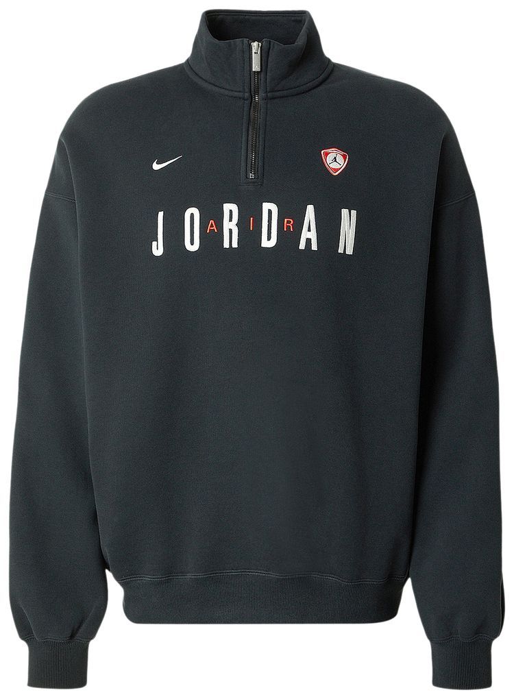 

Флисовая толстовка Air Jordan Flight Graphic Quarter Zip, черный