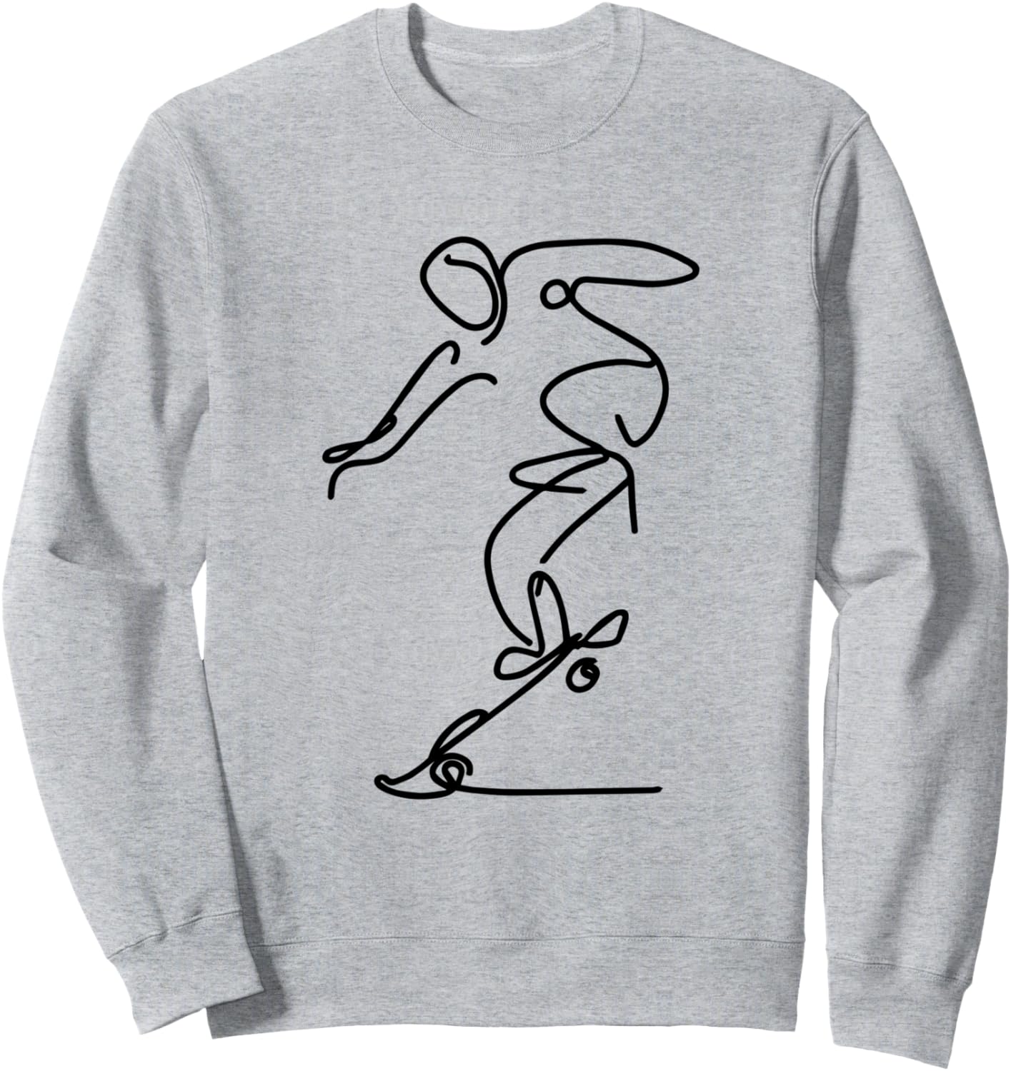 

Толстовка с рисунком скейтбордиста, фаната скейтбординга Skateboarding T-Shirts And Prizes, серый