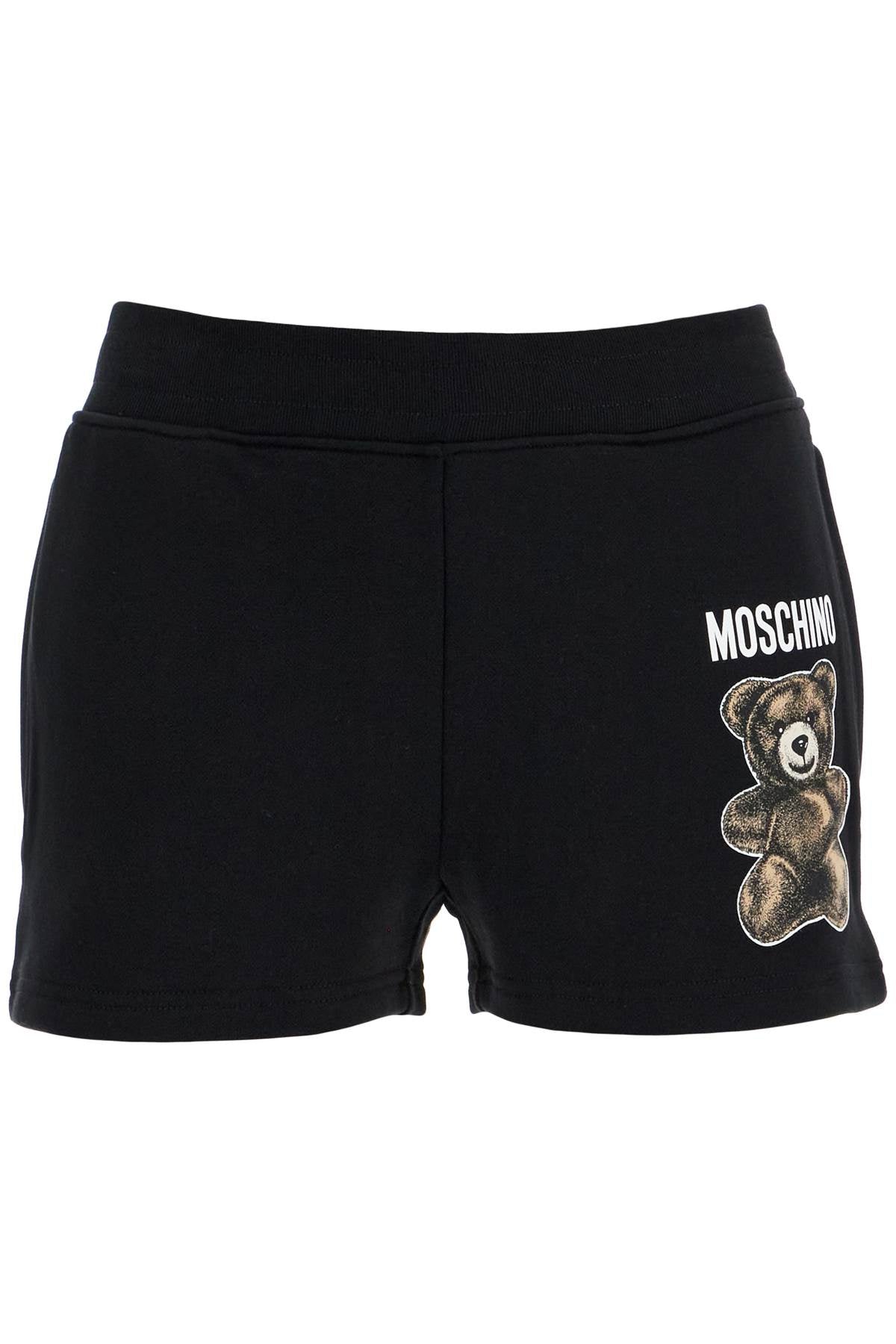 

Женские спортивные шорты Moschino Teddy Bear, черный
