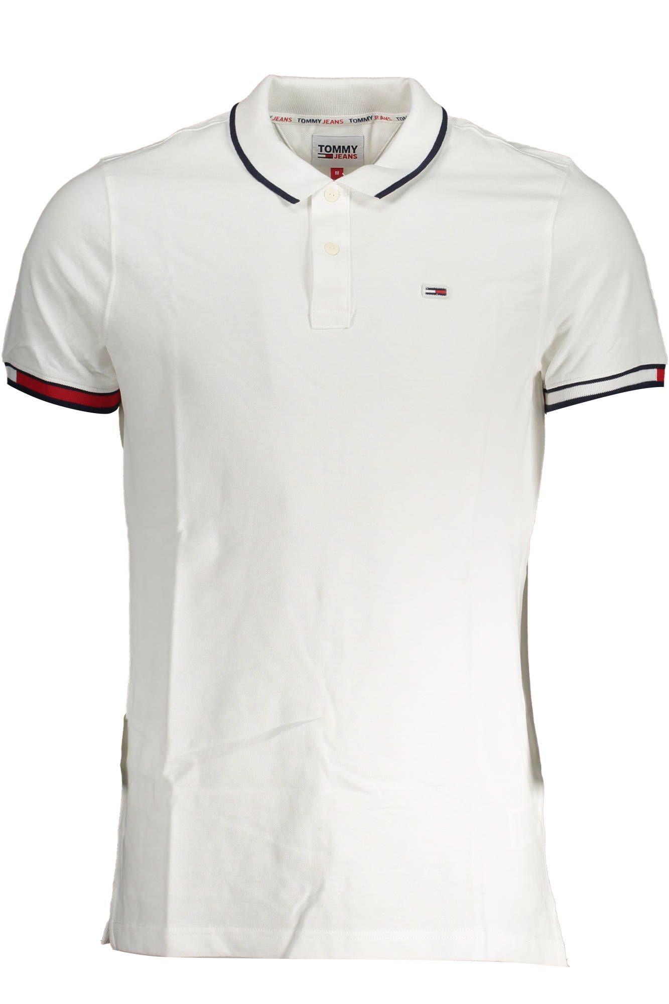 

Мужское поло из белого хлопка Tommy Hilfiger