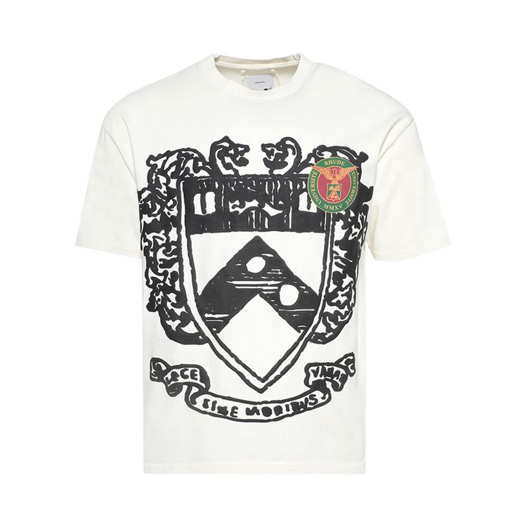 

Футболка Rhude Runway Crest Tee 'Vintage White', белый