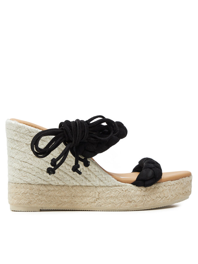 Эспадрильи Manebi Hamptons Two Braided Bands Wedge Эспадрильи Manebi K 1.0 WE, черный