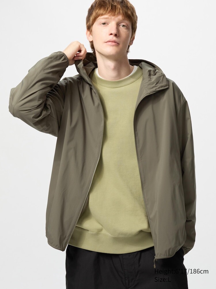 Парка с защитой от ультрафиолета Uniqlo, 56 оливковый — фото 2