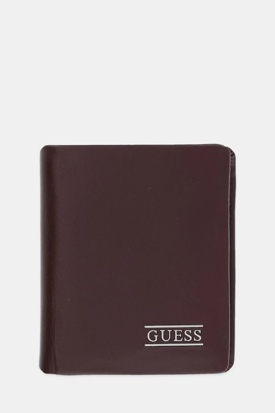 

Кожаный кошелек NEW BOSTON Guess, коричневый
