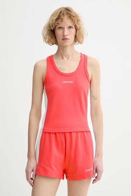 Топ из мягкого хлопка Calvin Klein, розовый