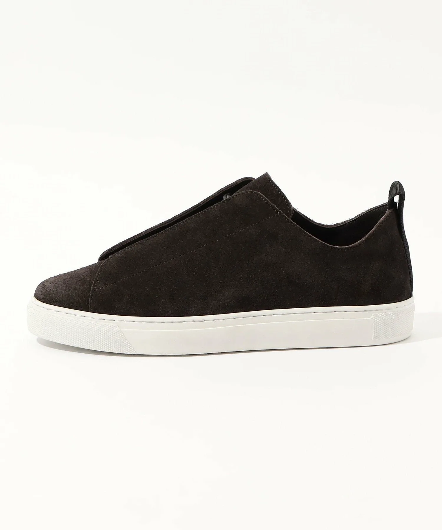 Замшевые кроссовки на шнуровке SMCAS8210 James Perse, 48 Dark Brown — фото 2