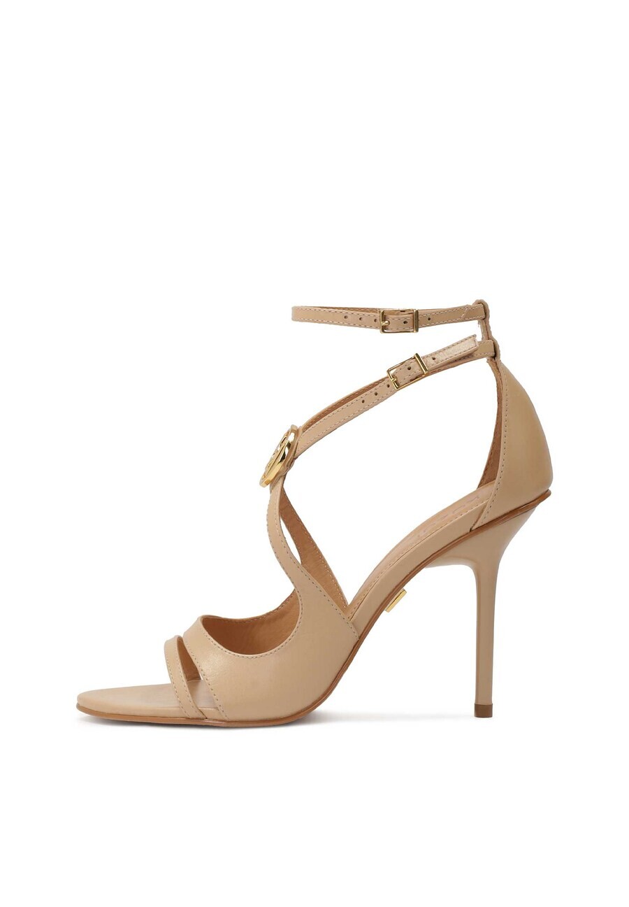 Босоножки на высоком каблуке Kazar Sandals, бежевый