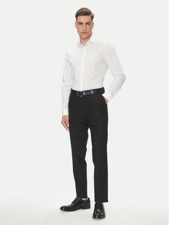 Рубашка облегающего кроя Essential LV019EU000 Calvin Klein, белый — фото 2