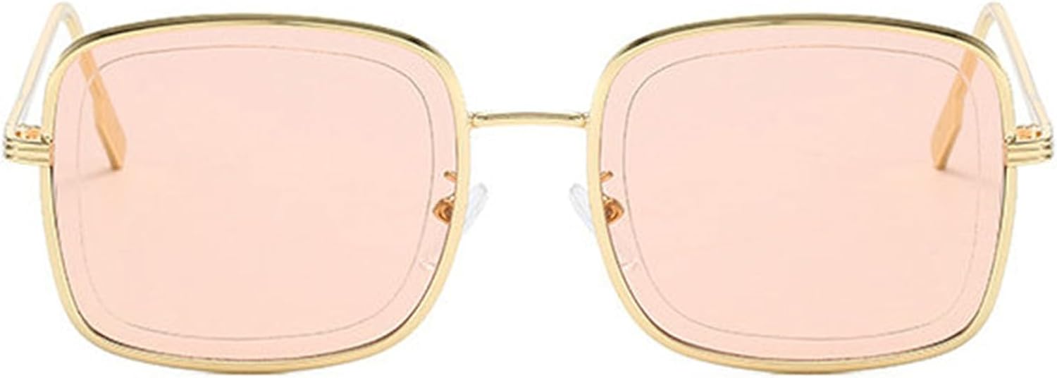 

Винтажные большие квадратные солнцезащитные очки Helena для женщин и мужчин, роскошные дизайнерские, цвета шампанского, популярные солнцезащитные очки из металла с защитой от УФ-излучения UV400, C3