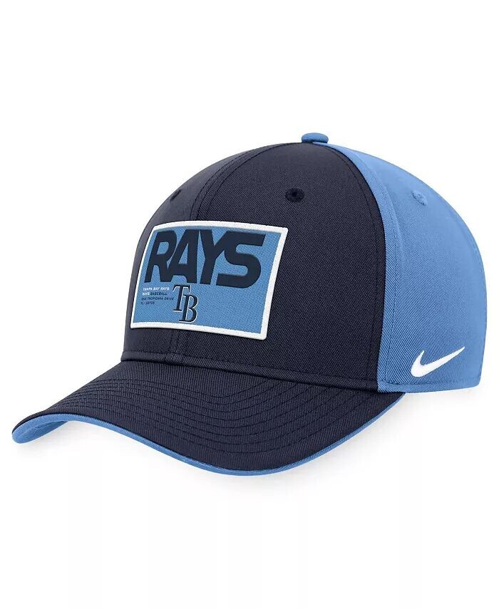 

Мужская темно-синяя, светло-голубая бейсболка Tampa Bay Rays Classic99 Colorblock Performance Snapback Nike