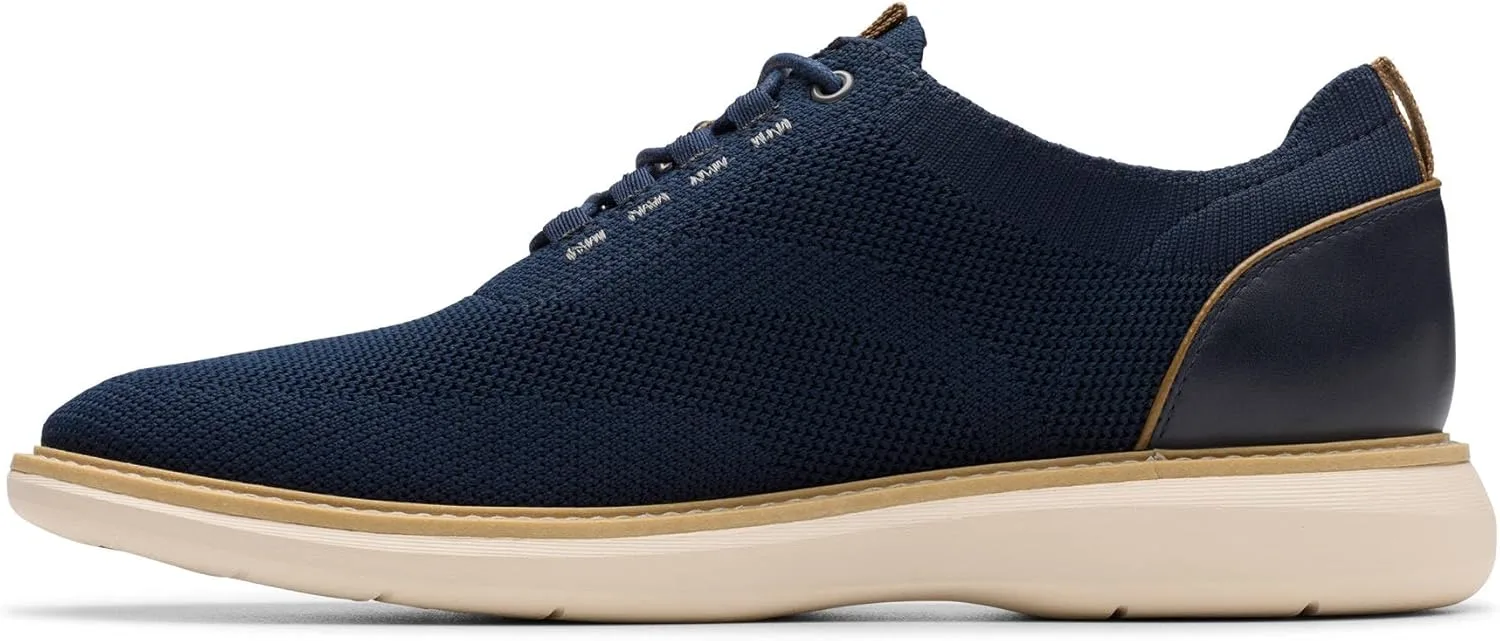 Мужские кеды Clarks Brantin Knit, темно-синий — фото 3