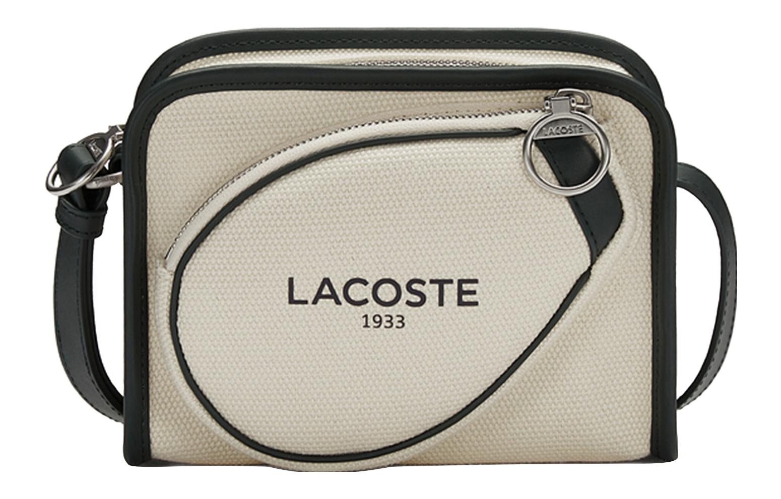 

LACOSTE Сумка через плечо из смесовой ткани, Ivory/Emerald Green