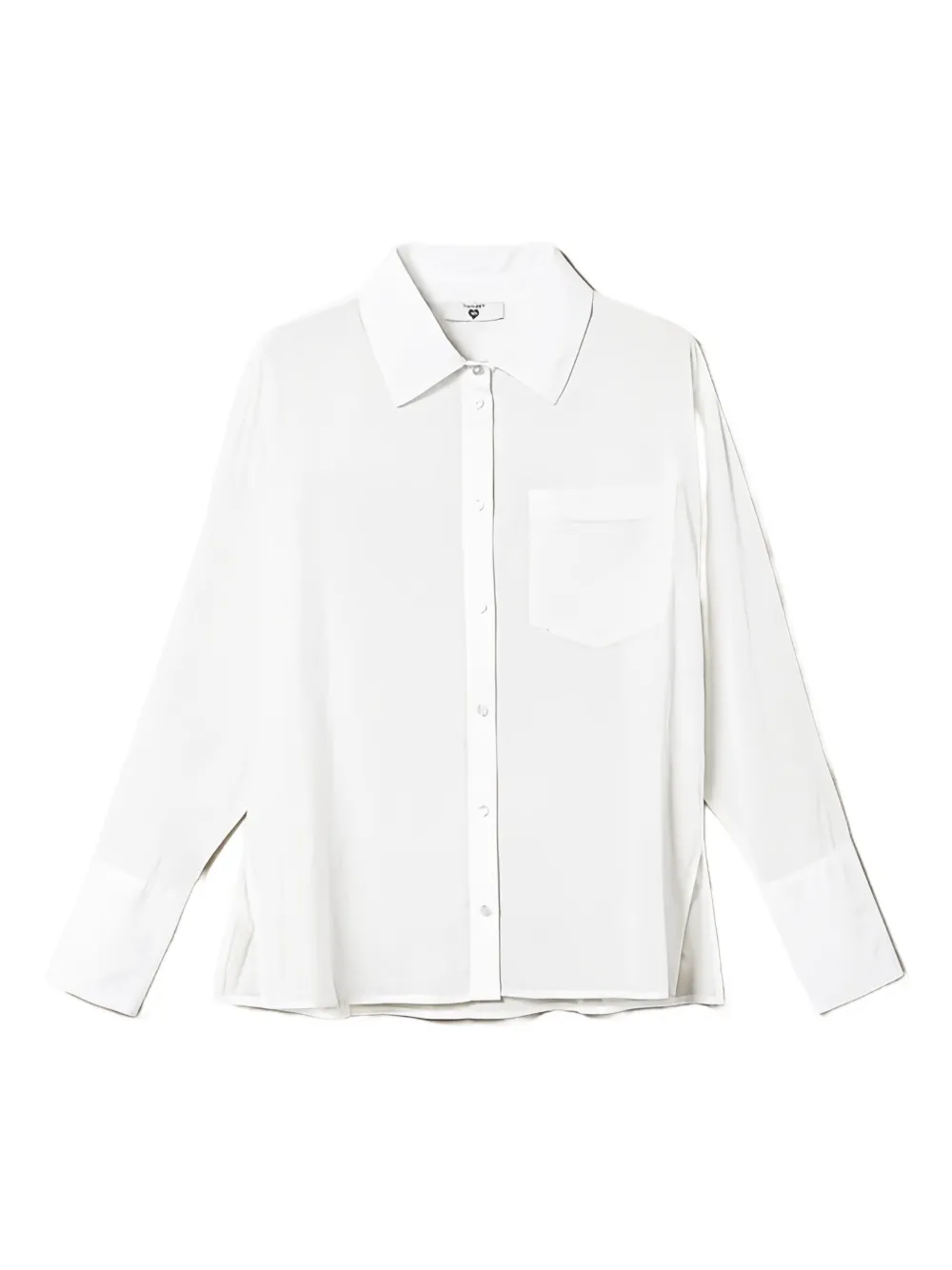 

Рубашка с нагрудным карманом и длинными рукавами Twinset, белый