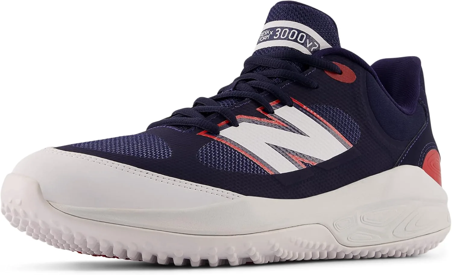 Мужские бейсбольные кроссовки New Balance Fresh Foam 3000 V7 Turf-Trainer, белый/красный/синий