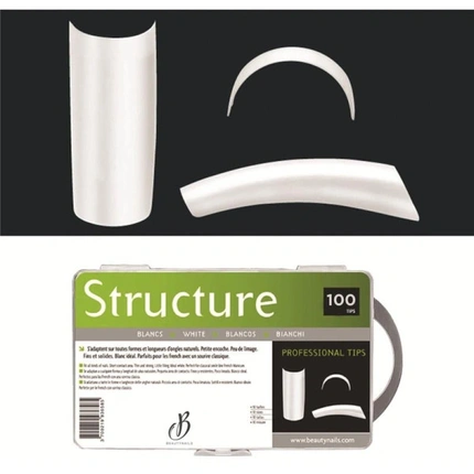 

BNA White Structure Tips X100 Beautynails