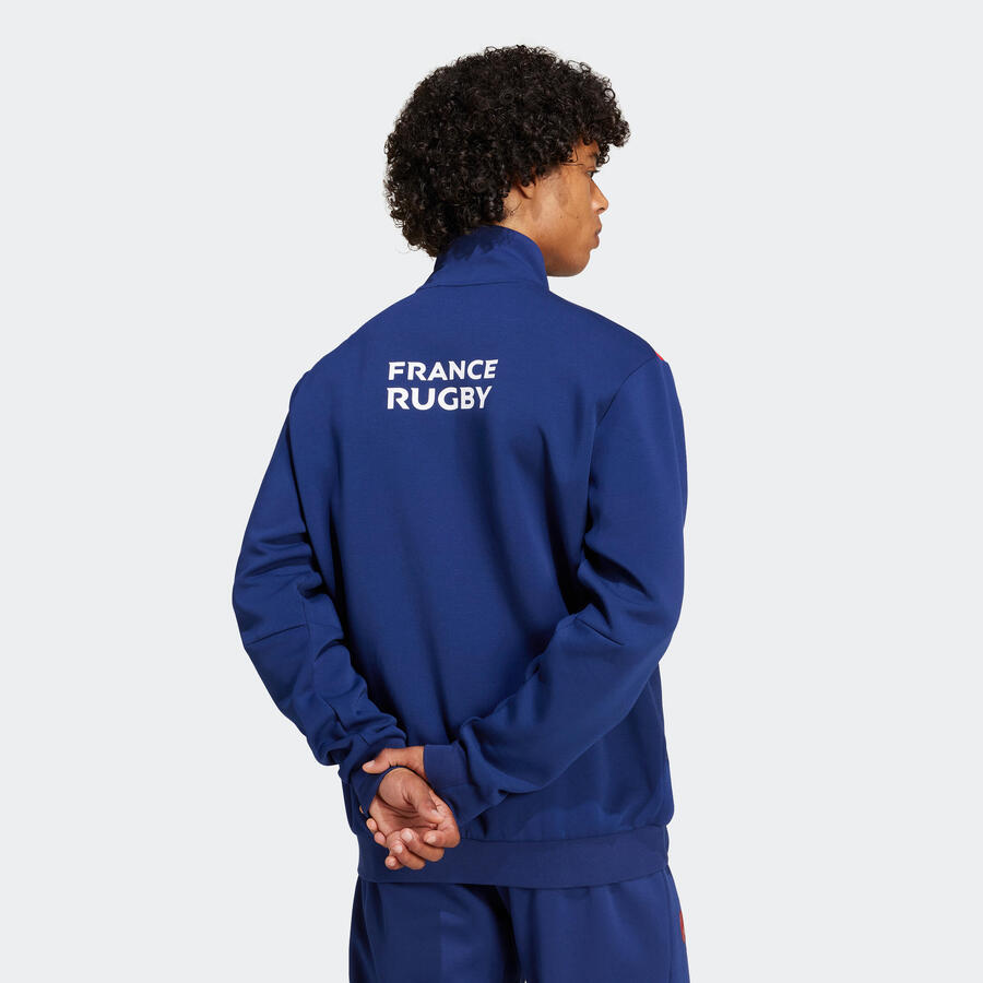 ADIDAS Женская/мужская тренировочная куртка для регби - FFR, цвет: синий — фото 2