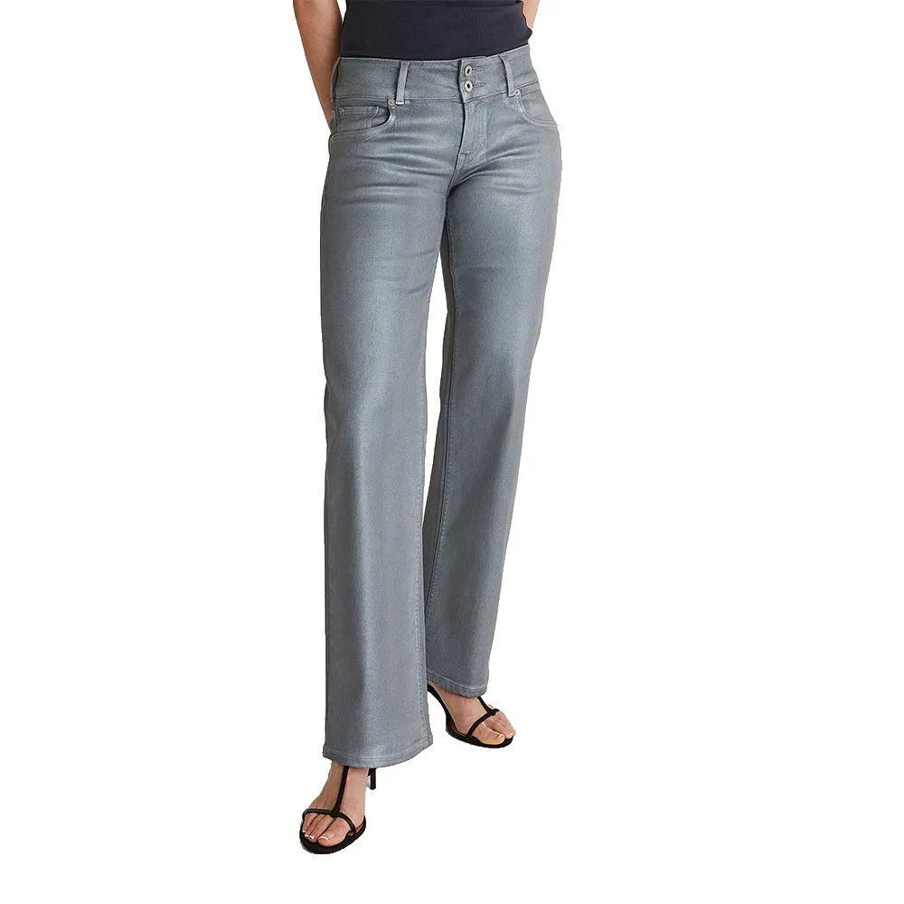 

Джинсы Pepe Jeans Straight Venus Metallic low waist jeans, серый