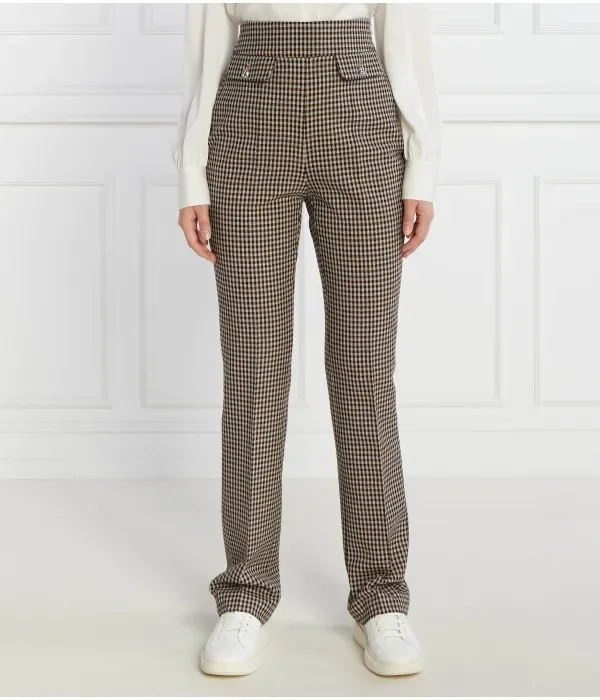 Брюки Тубека slim fit Boss, бежевый