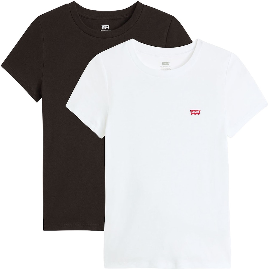 

Рубашка LEVI'S 2 Pack Crewneck Tee, черный/белый