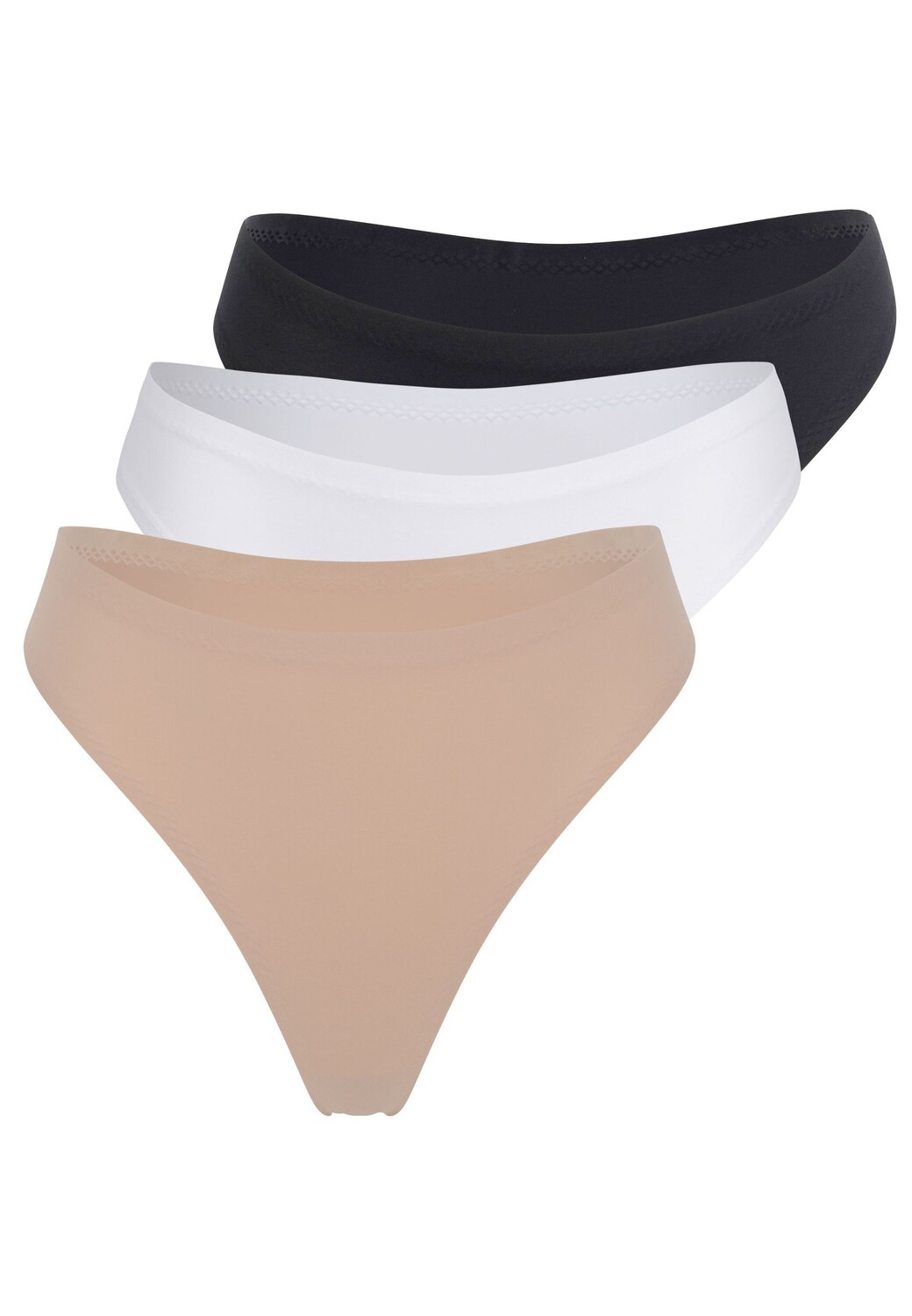 

Стринги Schiesser Invisible Soft, цвет Schwarz/Weiß/Braun