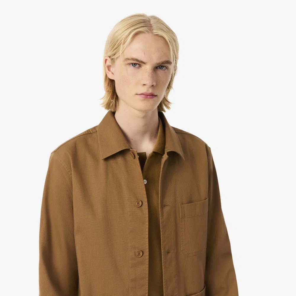 Мужская рабочая куртка коричневого цвета от Lacoste — фото 2