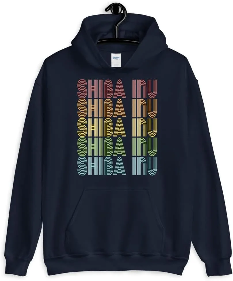 Толстовка с капюшоном Shiba Inu Crypto Generic, темно-синий