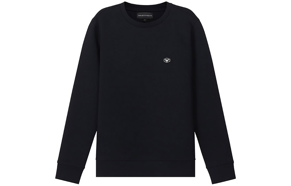 

Толстовка с круглым вырезом и нашивкой-логотипом EMPORIO ARMANI, Marine Blue
