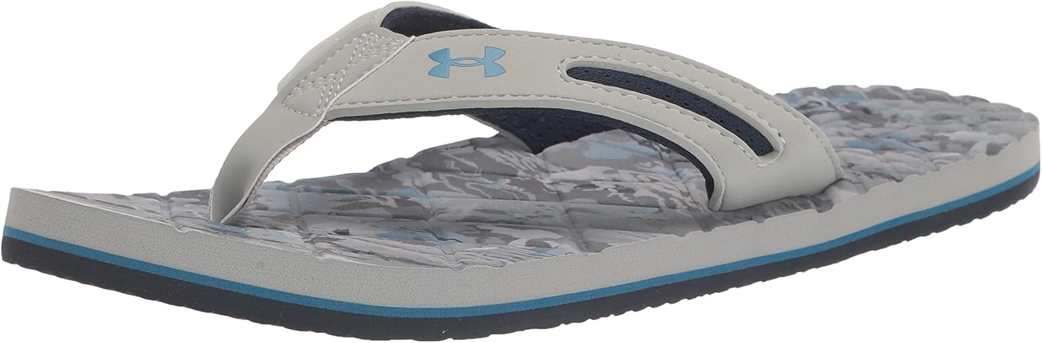 

Under Armour мужские сланцы Marathon Key V Slide, Sharkskin Gray (100)/Coastal Blue
