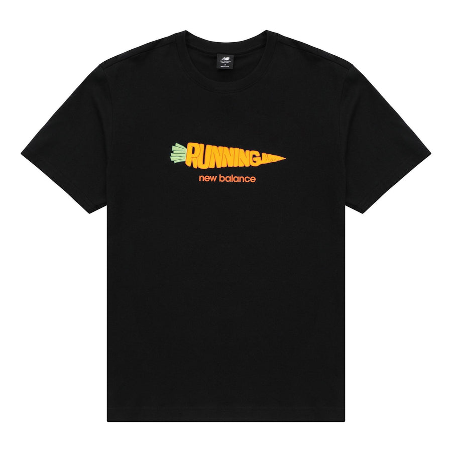 

Футболка New Balance Running Graphic Tee 'Black Orange', черный