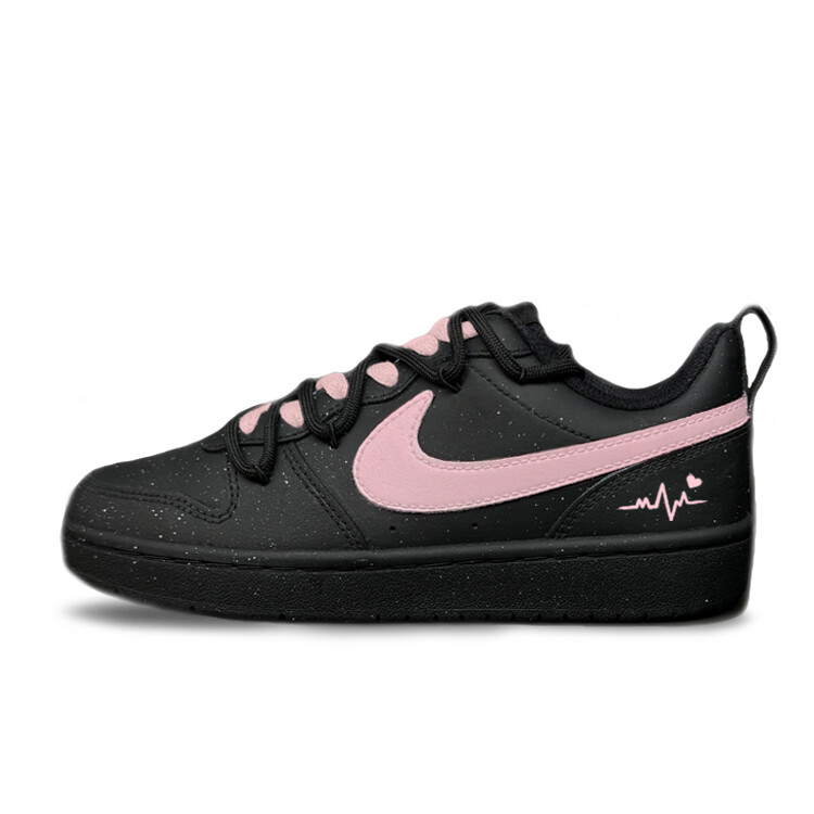 

Кроссовки Nike Court Borough Skateboarding Shoes Women's Low-top Black Pink, черный/розовый
