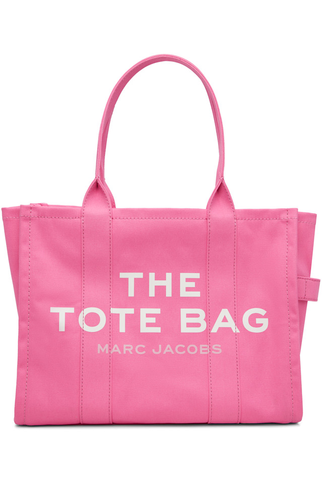 

Холщовая большая сумка tote Marc Jacobs, розовый