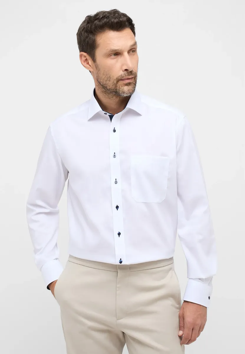 

Рубашка Eterna с длинными рукавами "COMFORT FIT", белый