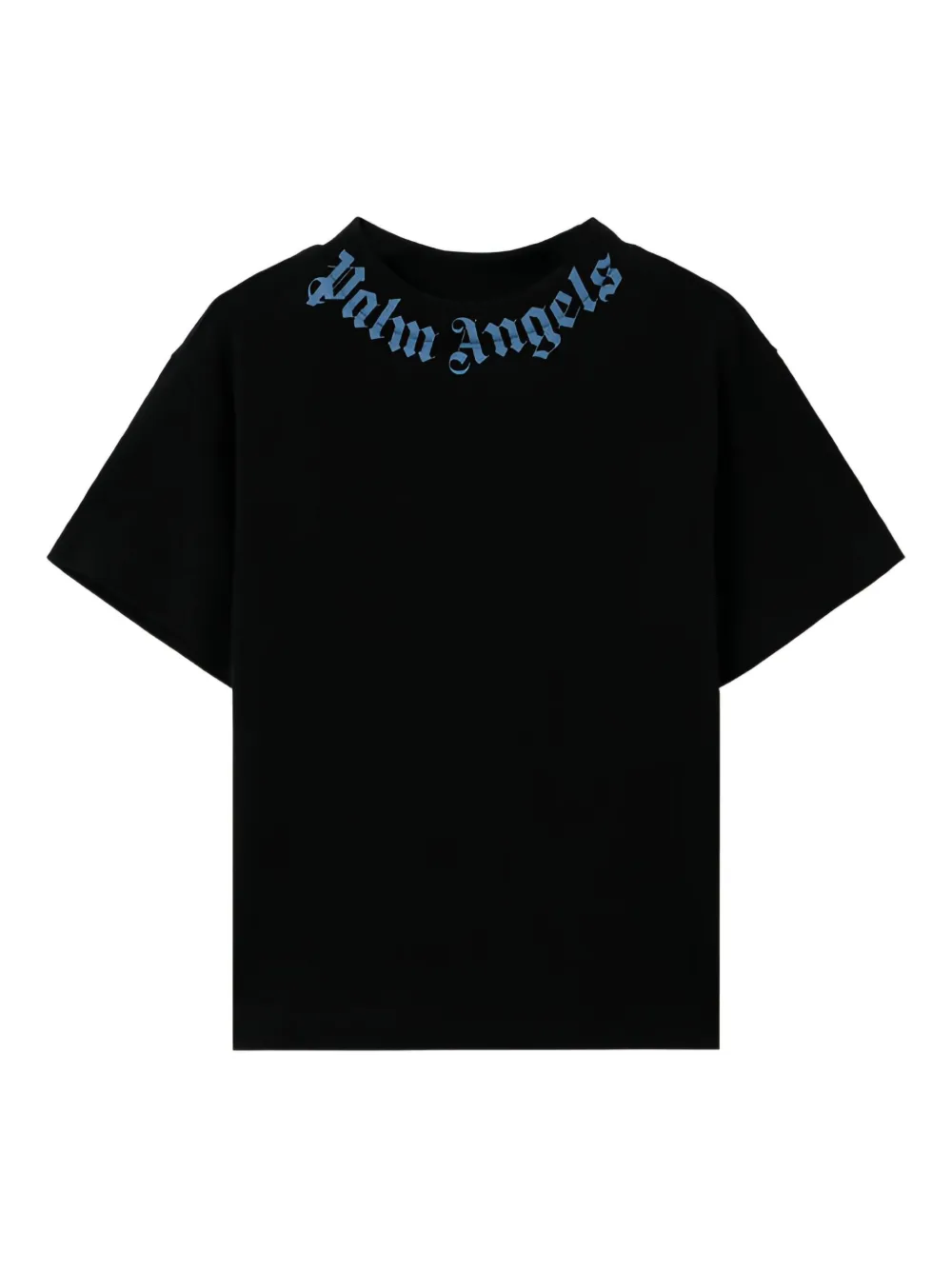 

Футболка с принтом логотипа Palm Angels Kids, черный