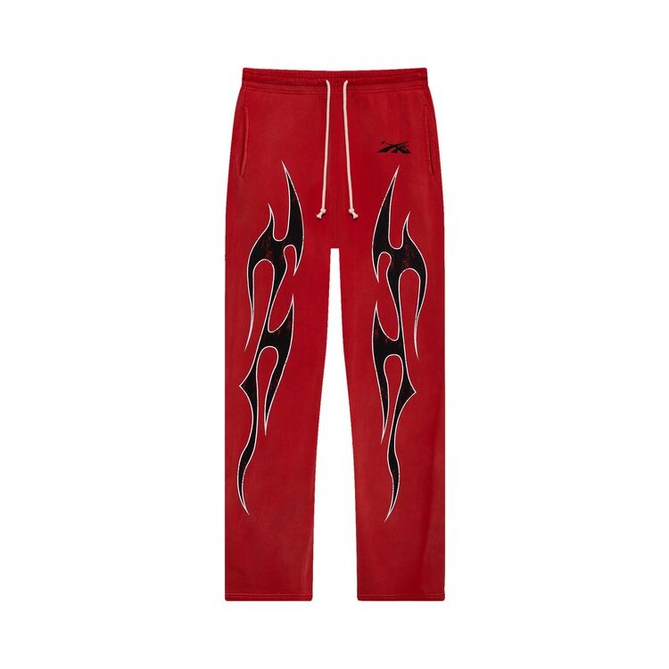

Спортивные брюки Hellstar Halloween Flame Sweatpants Red, красный