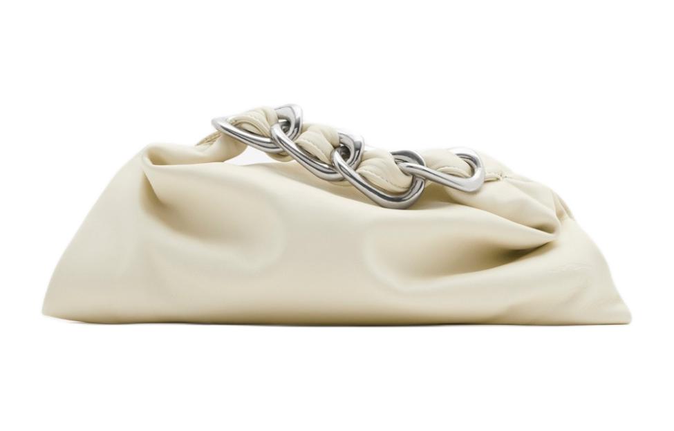 

Мини-сумка женская из телячьей кожи миндального цвета Burberry