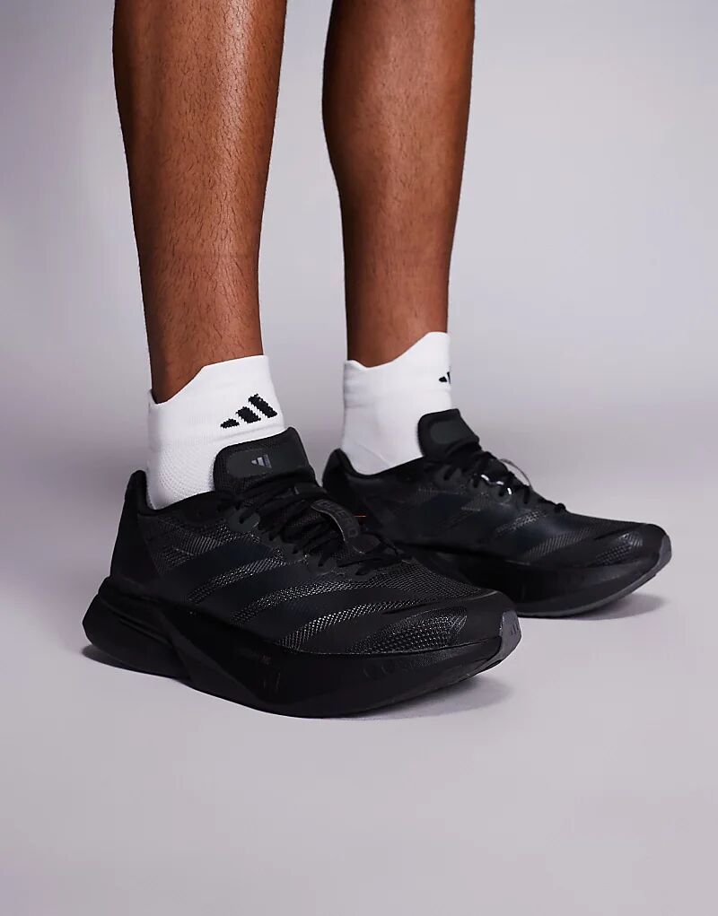 

Adidas Running Adizero Boston 13 в цвете «тройной черный»