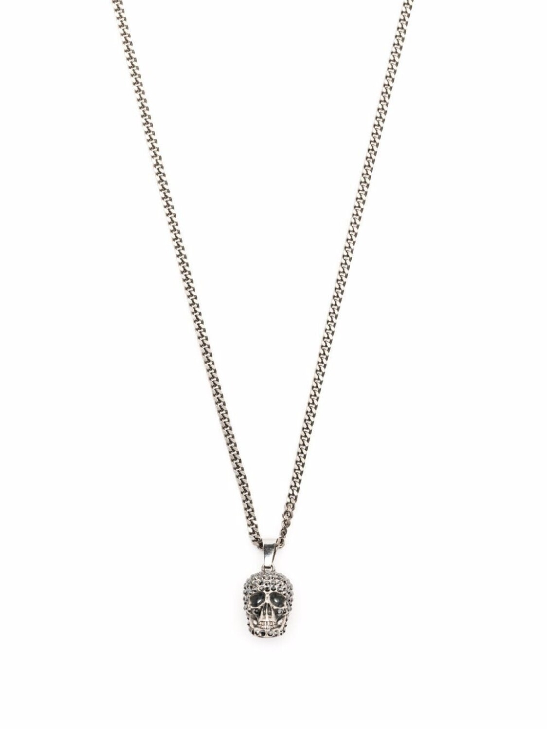 

Колье с подвеской Skull Alexander McQueen, металлик