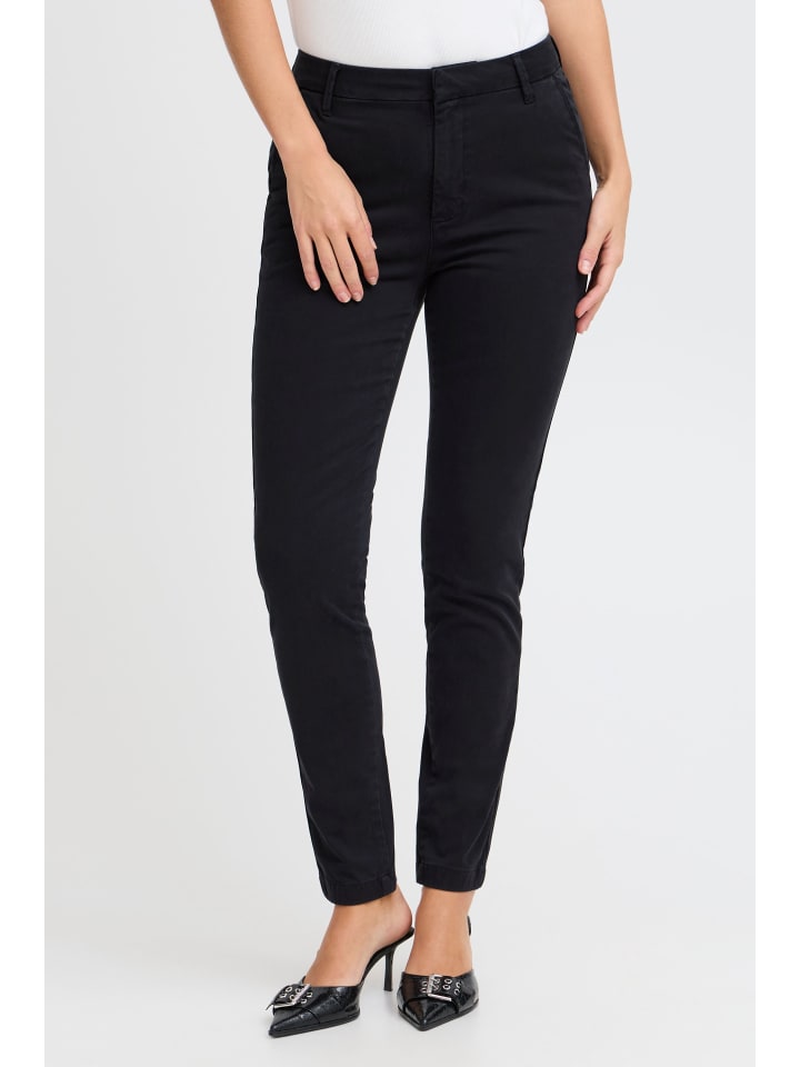 

Тканевые брюки PULZ Jeans, черный