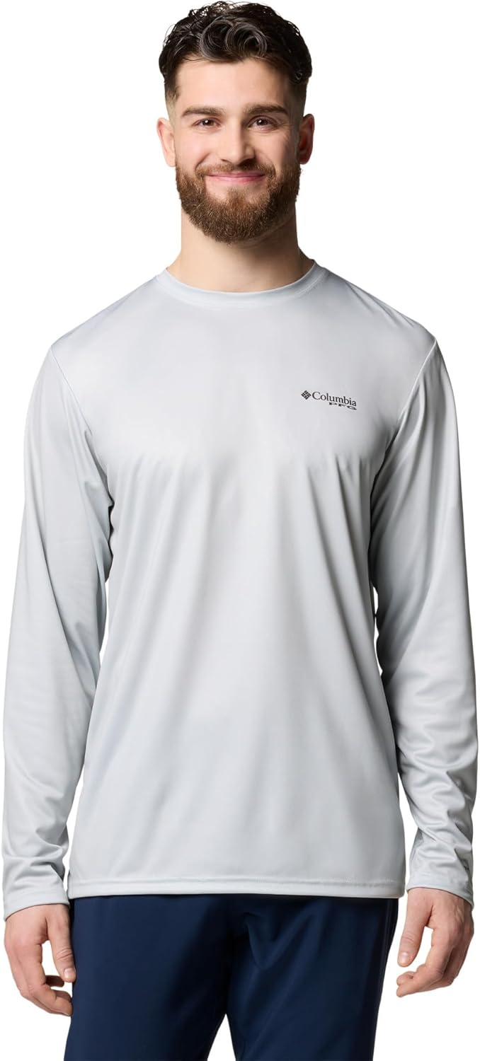 

Columbia мужская футболка с длинным рукавом Terminal Tackle PFG Tarpon Rise, Cool Grey/Trout Rise