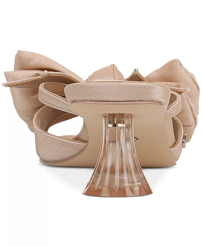 Женские босоножки на низком каблуке Natalina Bow с бантом Circus NY by Sam Edelman, коричневый/бежевый — фото 3
